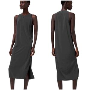 Lululemon Lab Lahar Sleeveless Midi Dress Graphite Gray
